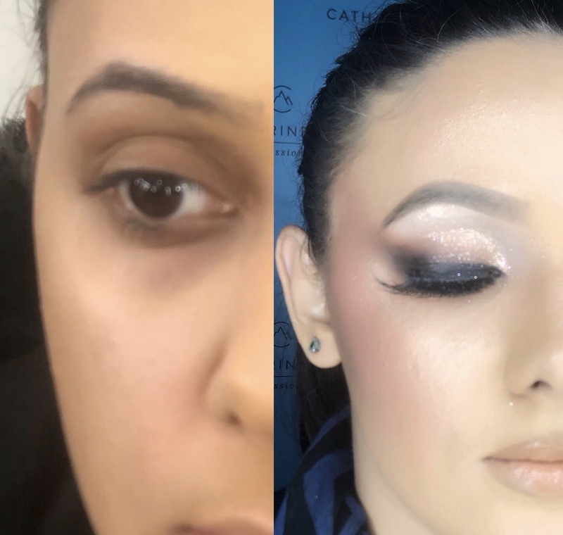 Antes e depois 
Pele, contorno, olho diagonal, sobrancelhas e boca!  maquiagem designer de sobrancelhas maquiador(a)