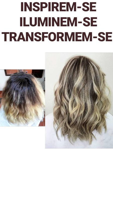 TRANSFORMAÇÃO TOTAL! 
LOIRAS! 
BALAYAGE? 
RAIZ ESFUMADA? 
BLONDE!
WAVY HAIR! 
ONDAS!
OMBRE HAIR! cabelo cabeleireiro(a)