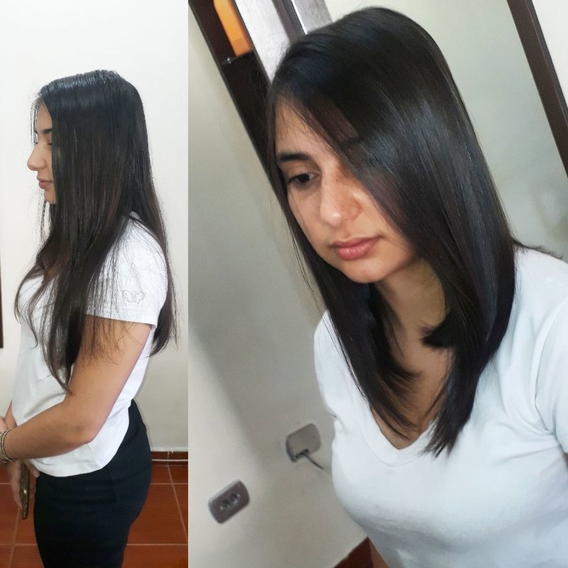 ANTES E DEPOIS! 
LONGBOB cabelo cabeleireiro(a)