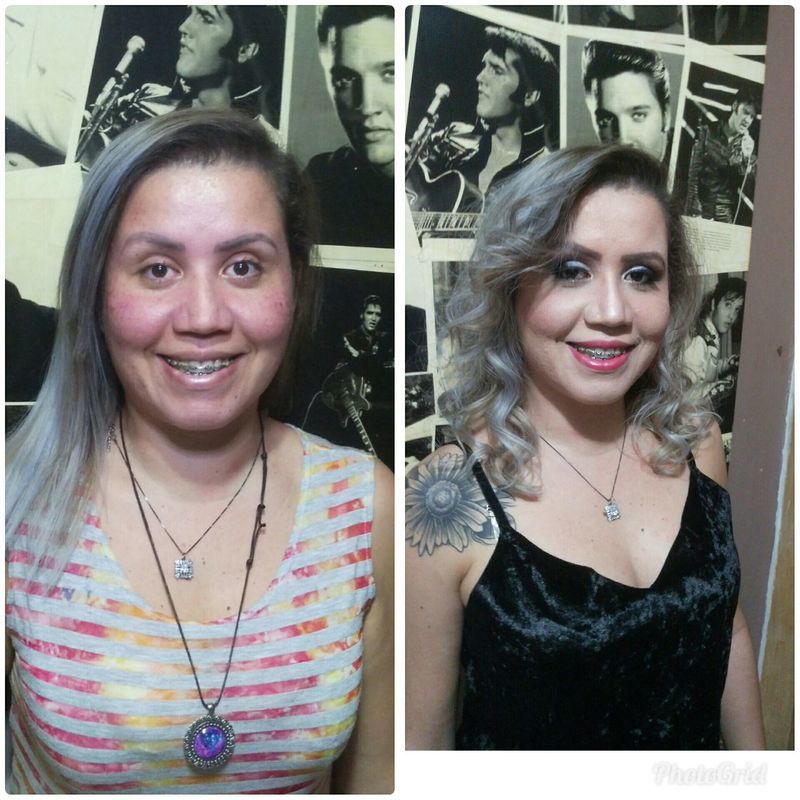 Antes e depois maquiagem maquiador(a)