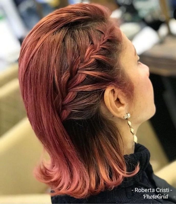 Penteado trança cabelo auxiliar cabeleireiro(a) maquiador(a)