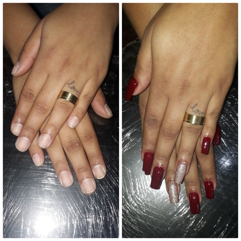 Alongamento de unhas Técnica  acrigel.  unha cabeleireiro(a) maquiador(a) manicure e pedicure designer de sobrancelhas depilador(a)