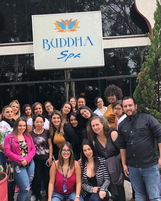 Visita técnica ao Buddha Spa ibirapuera.. técnico em estética do Senac São Miguel Paulista 🇮🇳🐘🧘‍♀️🕉💖 estética esteticista manicure e pedicure designer de sobrancelhas