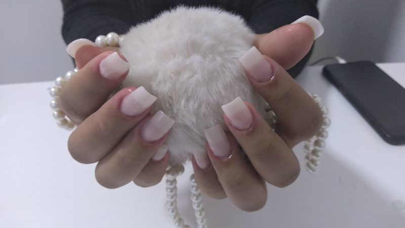 Manicure com alongamento em fibra de vidro estética manicure e pedicure