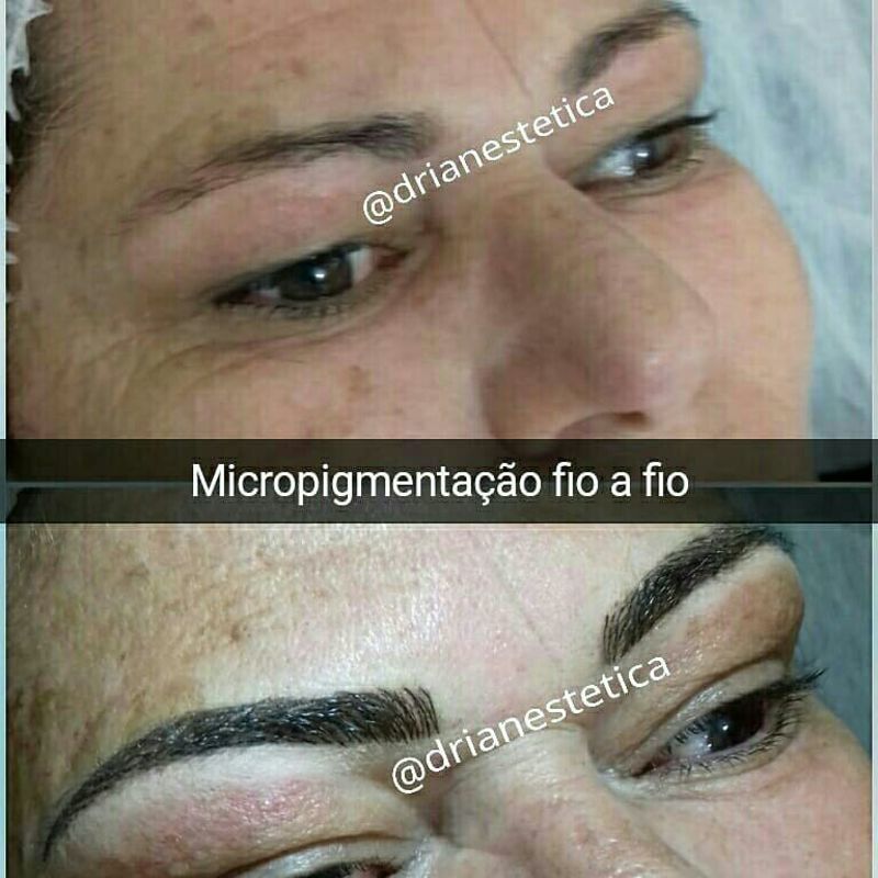 Micropigmentação fio a fio - primeira sessão estética micropigmentador(a) designer de sobrancelhas