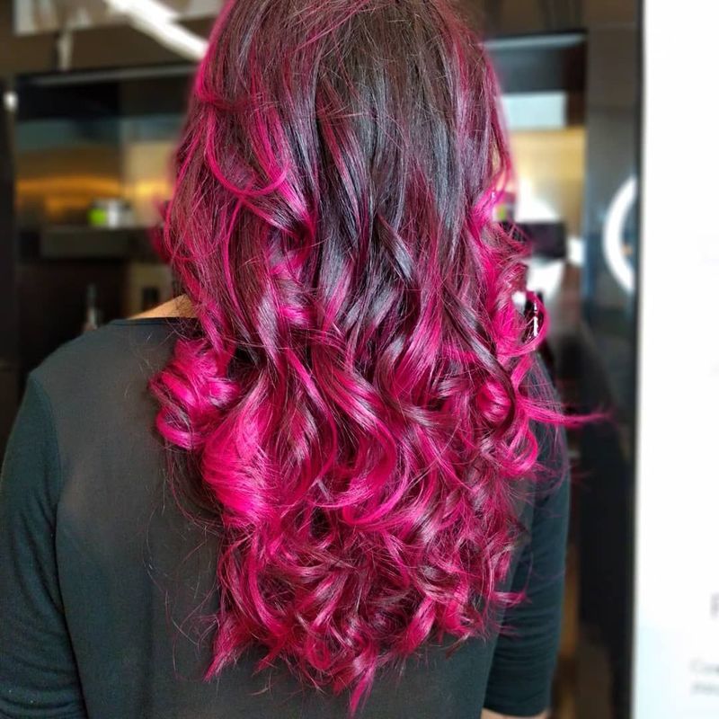 Mechas Contour Rosa cabelo auxiliar cabeleireiro(a) maquiador(a)