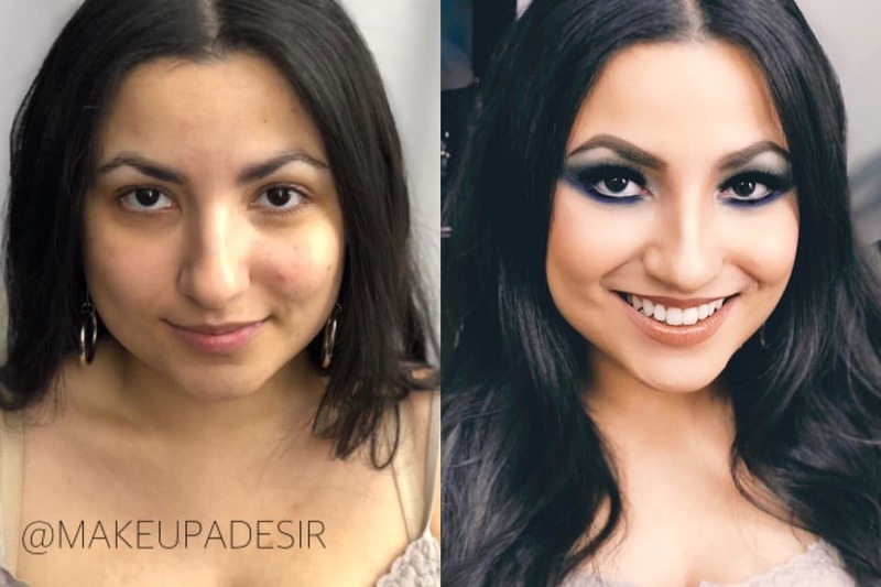 #antesedepois | @makeupadesir  maquiagem maquiador(a) assistente maquiador(a)