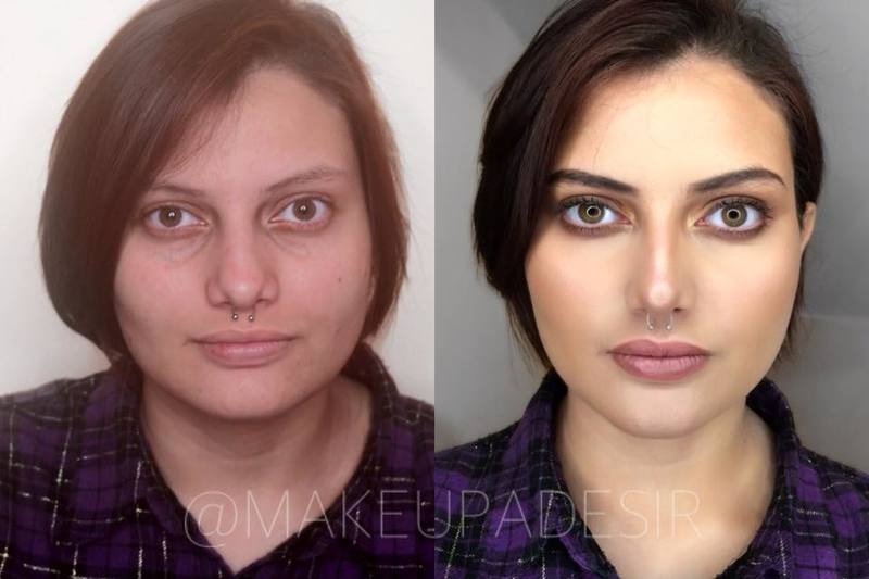 #antesedepois | @makeupadesir  maquiagem maquiador(a) assistente maquiador(a)