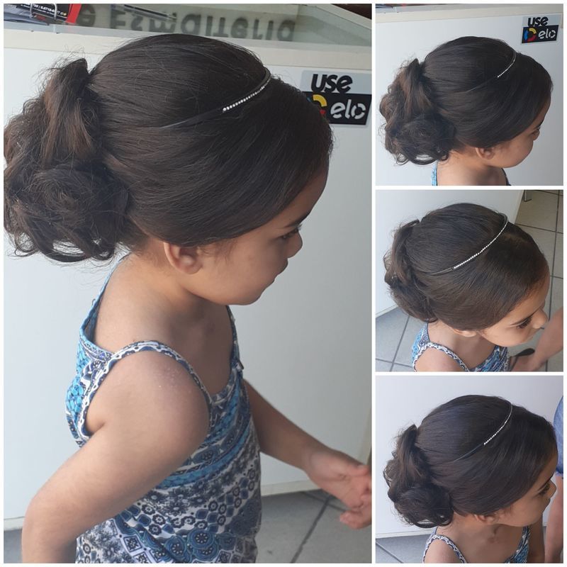 Aquele penteado de princesa para minha sobrinha ir  para um aniversário de 15 anos.❤🥰 cabelo cabeleireiro(a) maquiador(a)