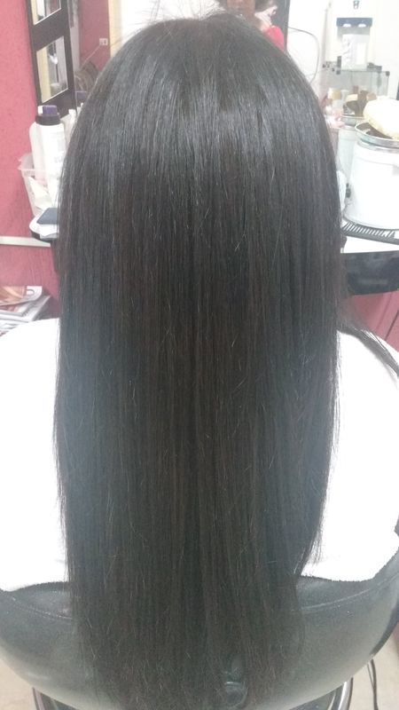 Finalizacao do alongamento fio a fio cabelo auxiliar cabeleireiro(a)