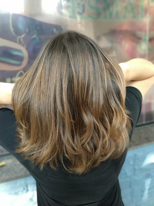 Ombre Hair feito somente com coloração cabelo cabeleireiro(a)