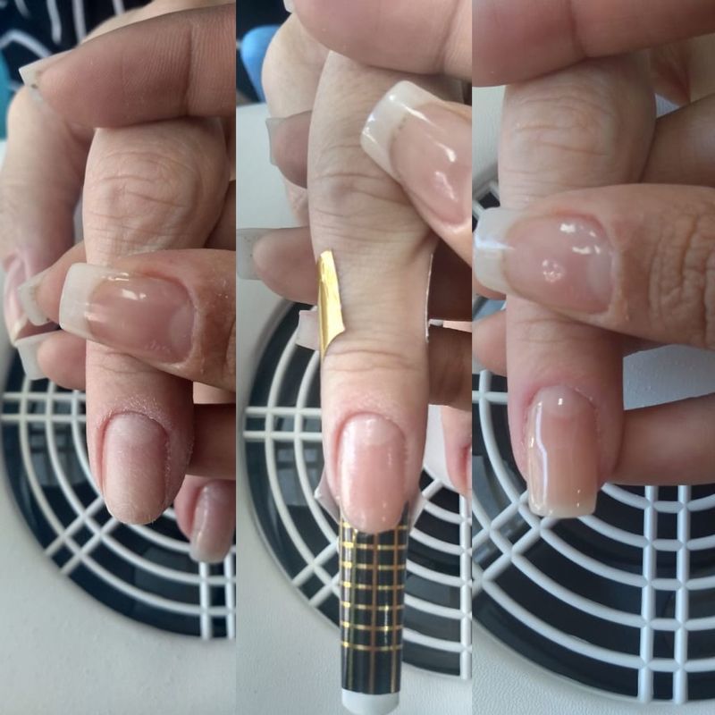 Alongamento em fibra de vidro unha manicure e pedicure