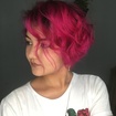 Cor feita por mim #pinkhair #shorthair #pink