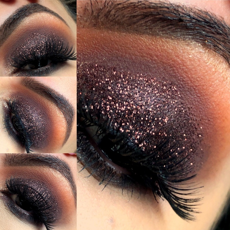 Marrom e glitter ❤️ Por @elainevieiramakeup maquiagem maquiador(a)