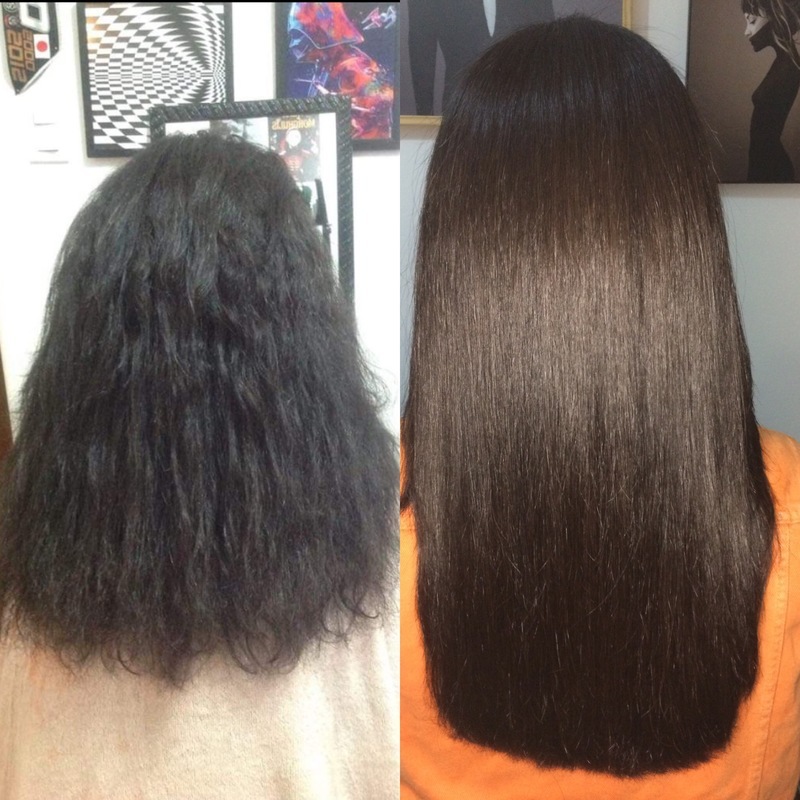 Antes e depois! cabelo cabeleireiro(a) escovista