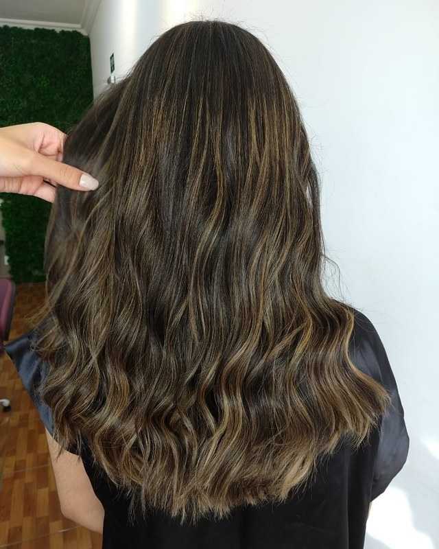Morena iluminada 😍 cabelo cabeleireiro(a)