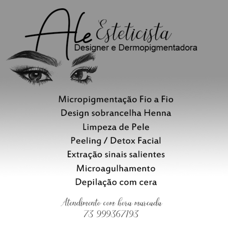 Depilação estética esteticista dermopigmentador(a) designer de sobrancelhas micropigmentador(a)