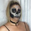 Caveira com pedras - inspiração do pinterest -