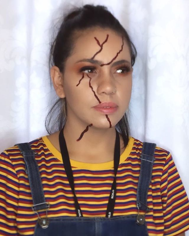 Chucky feminina - efeitos especiais - halloween  maquiagem maquiador(a) esteticista