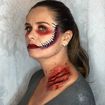 Pirata feminino - ferimento fake - efeitos especiais - halloween 