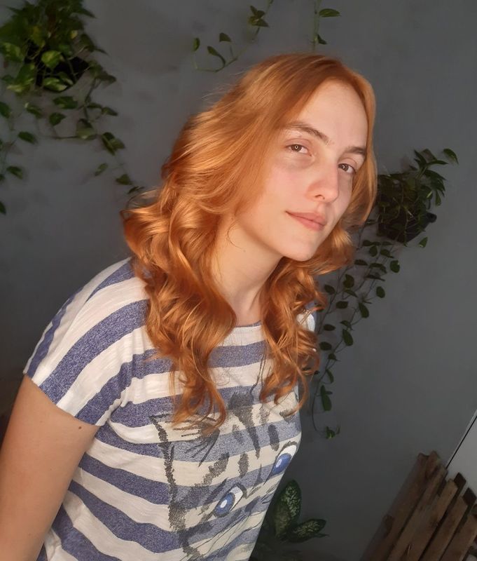 Ruivo sem descolorir cabelo cabeleireiro(a)