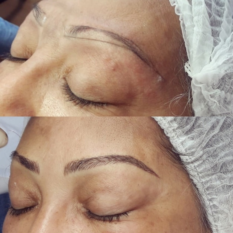 Microblading
Fio a fio realista. outros designer de sobrancelhas maquiador(a) micropigmentador(a)