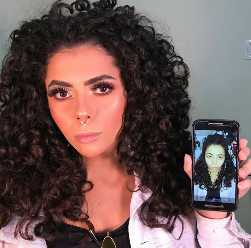 Antes x Depois maquiagem esteticista maquiador(a) designer de sobrancelhas