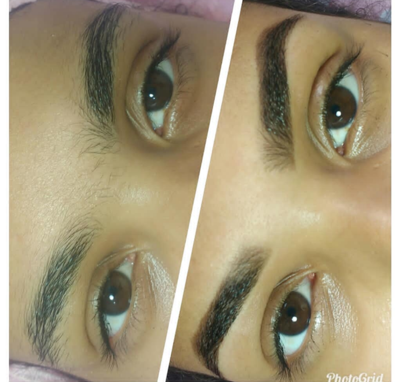 Design de Sobrancelha com henna. estética esteticista maquiador(a) designer de sobrancelhas