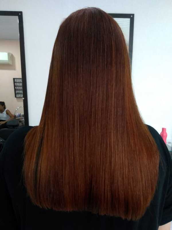 Progressiva  feita com a Linha Keranza cabelo cabeleireiro(a) escovista