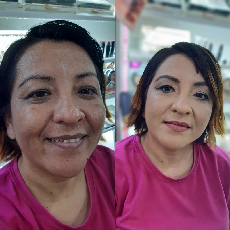 Aquele antes e depois bem valorizado 😱 maquiagem maquiador(a) promotor(a) de vendas designer de sobrancelhas