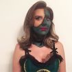 Esposa do Franklyn para festa sexta feira 13 - artística verde #makeupsorocaba #maquiagemsorocaba 