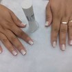 Unhas cutilada e esmaltada