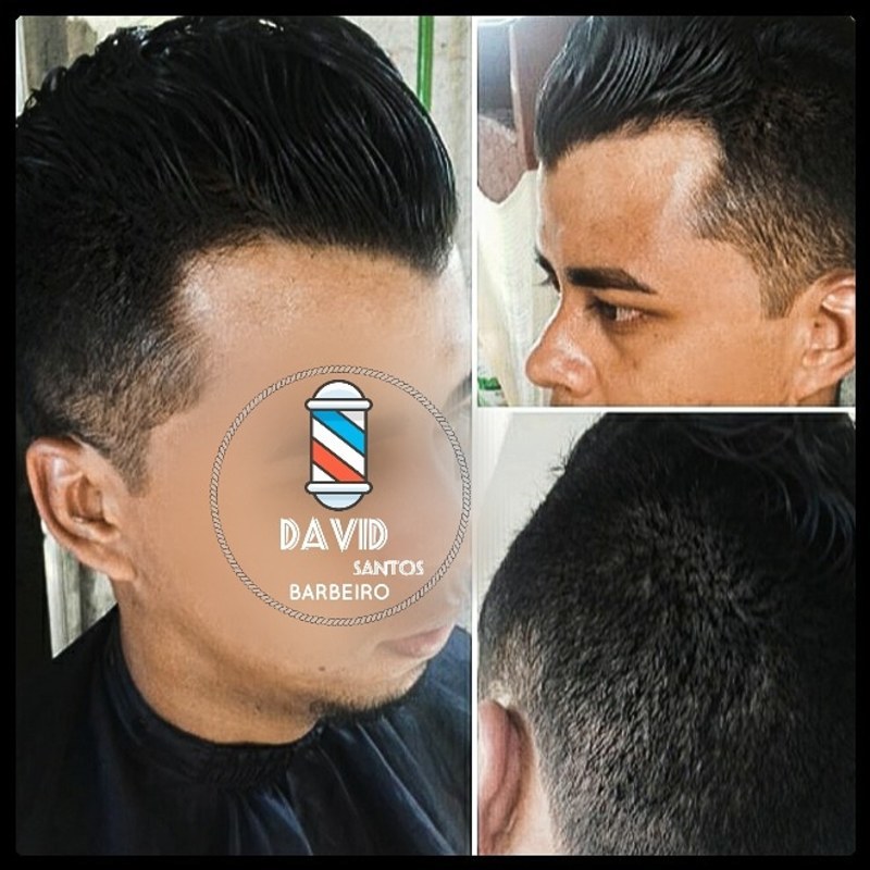 Corte Pompadour 💈✂️ #Barbeiro  cabelo barbeiro(a)