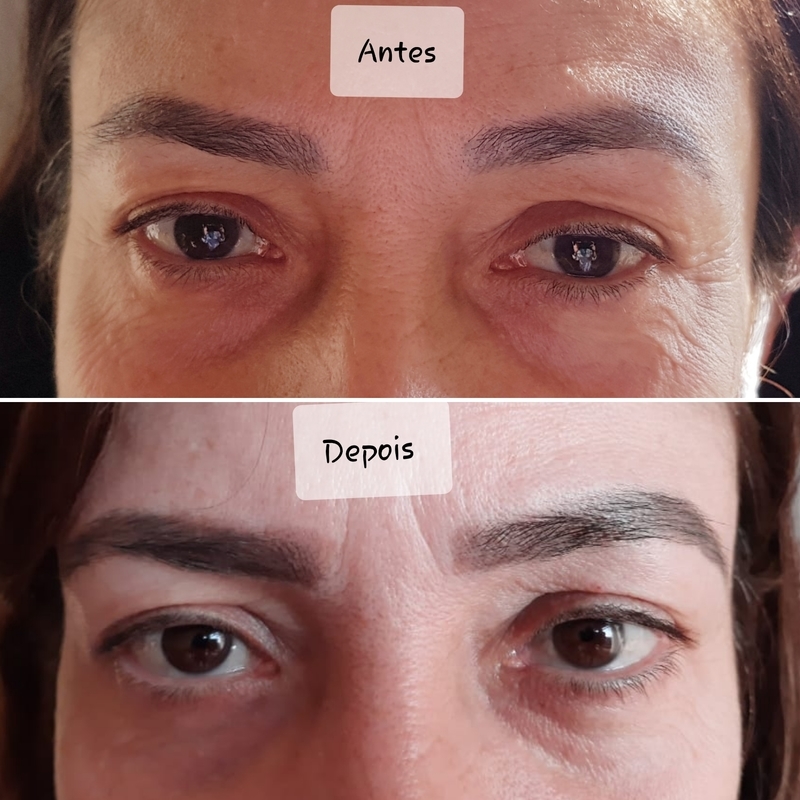 Design de sobrancelhas com correção com henna. outros designer de sobrancelhas