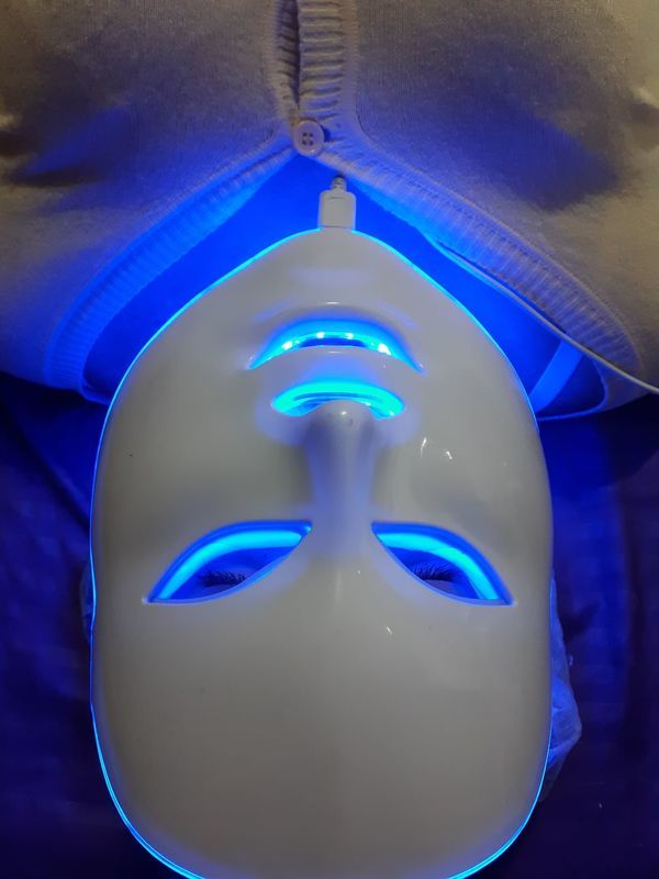 LEDTERAPIA com Máscara de LED para: Cicatrização/Rejuvenescimento/Manchas/Acne/ etc estética esteticista