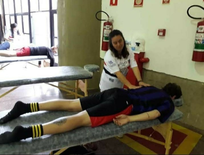 Evento de Shiatsu no Ginarsio do Morumbi pelo Senac Aclimacao! estética massoterapeuta