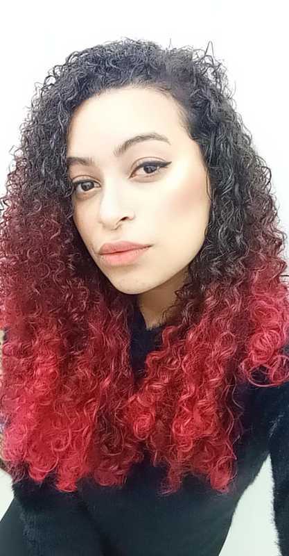 Mechas coloridas  cabelo cabeleireiro(a)