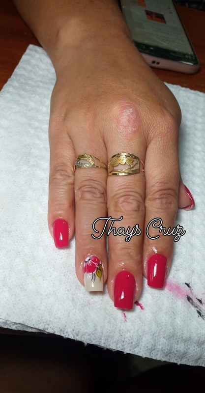 Blindagen em acrilico 🥰 unha manicure e pedicure