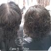 Corte repicado em camadas com finalização natural.