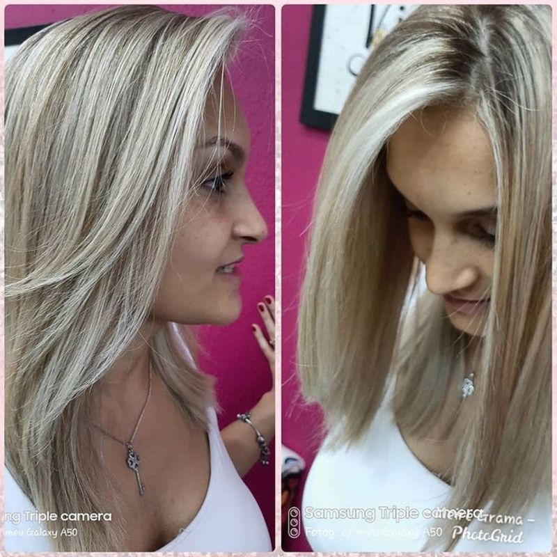 Loiro Platinado cabelo cabeleireiro(a)