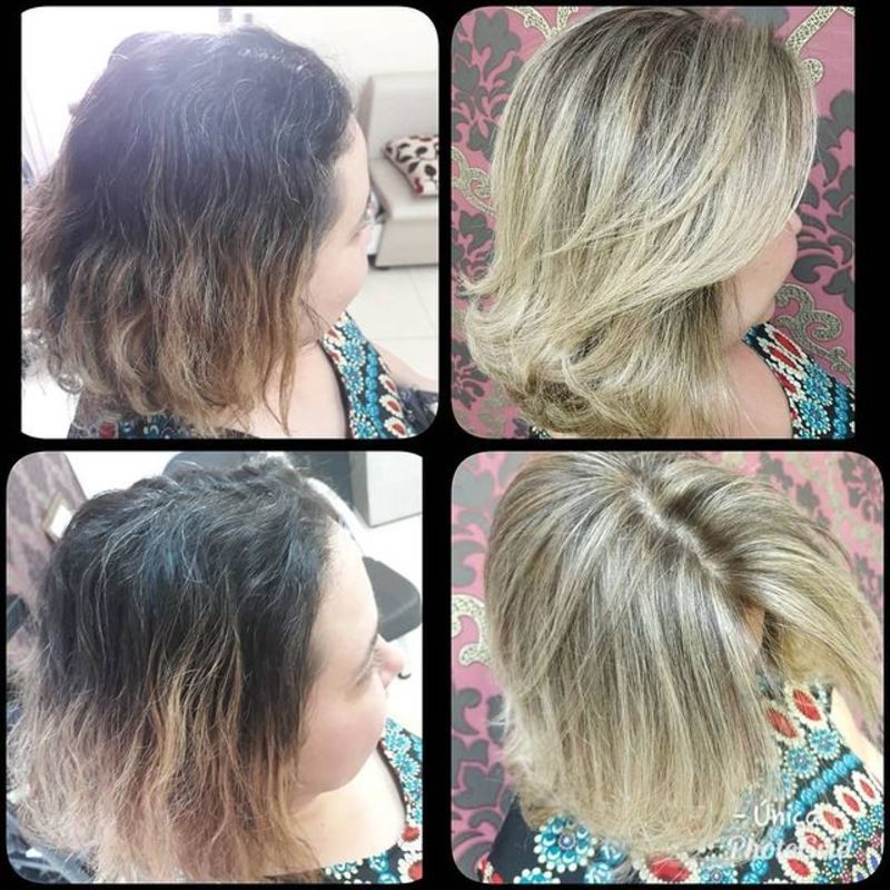 Luzes tradicionais para disfarçar cabelos brancos cabelo cabeleireiro(a)