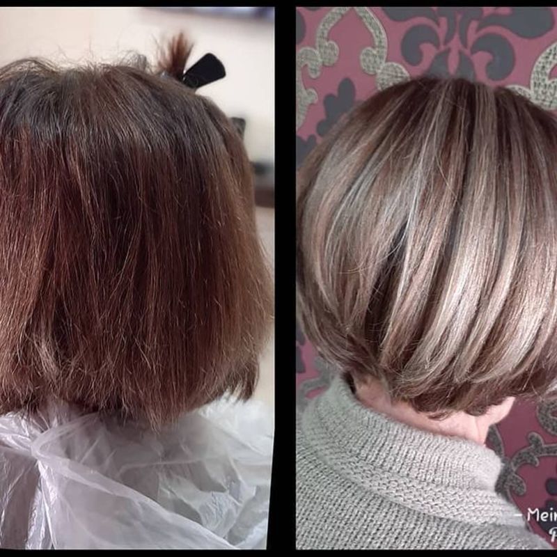 Mechas + Corte cabelo cabeleireiro(a)
