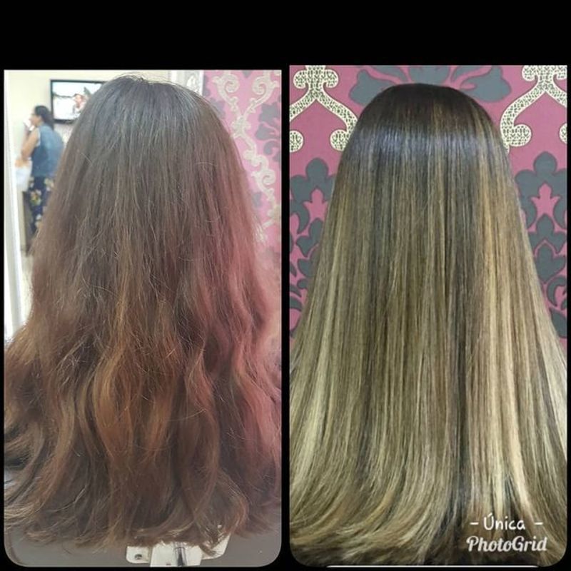 Mechas Mel cabelo cabeleireiro(a)