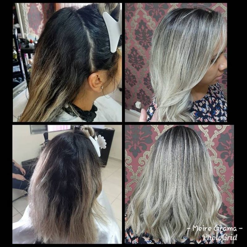 Loiro Platinado cabelo cabeleireiro(a)