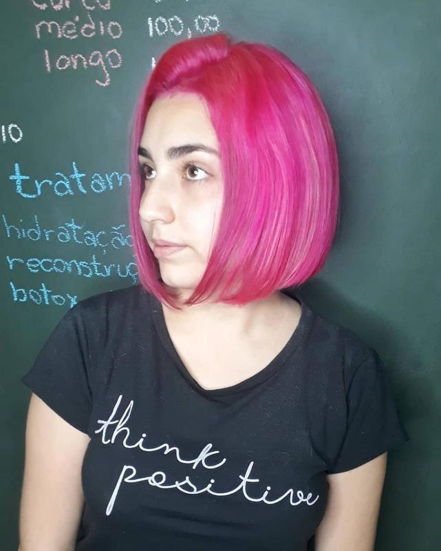 #cabelorosa 
Descoloração global e tonalização: magenta da Ibeauty
Corte chanel cabelo cabeleireiro(a) auxiliar cabeleireiro(a)