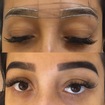Design de sobrancelha com henna 