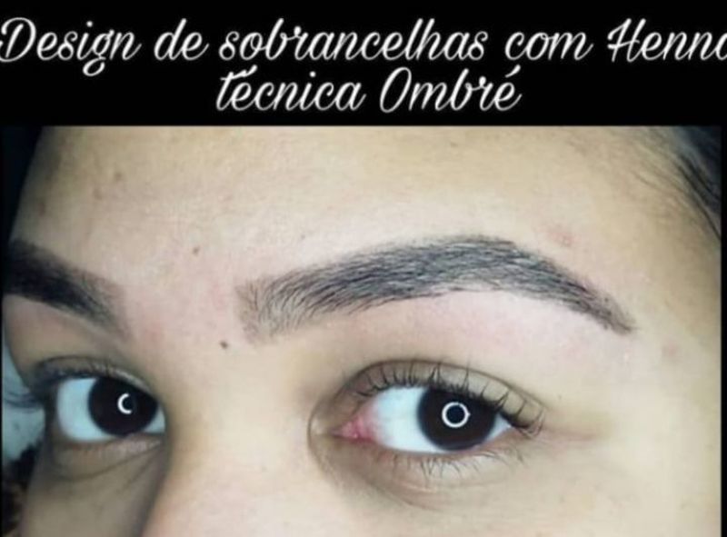 Design de sobrancelhas com Henna estética designer de sobrancelhas vendedor(a) auxiliar cabeleireiro(a)