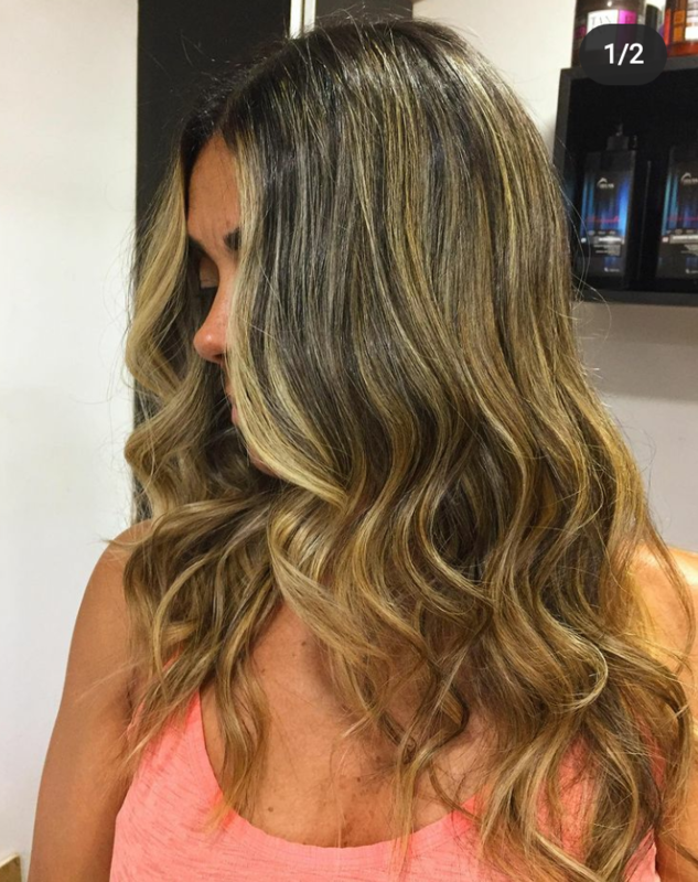 Morena iluminada 
#blondhair #iluminada #hairbeauty #hair  cabelo cabeleireiro(a)