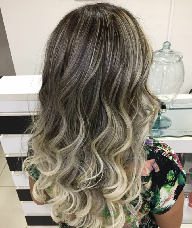 Ombre hair perolado 
#blondhair #hairbeauty #beauty #Blond  cabelo cabeleireiro(a)