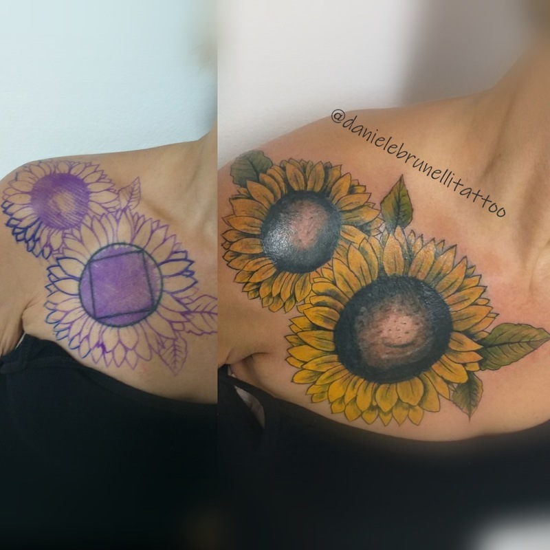 Cobertura com girassóis por Daniele Brunelli tattoo

#danielebrunellitattoo #tattoopiracicaba #danielebrunelli #piracity #tatuagem #tattoo outros empresário(a) micropigmentador(a)